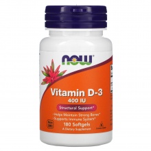  NOW Vitamin D-3 400 IU 180 