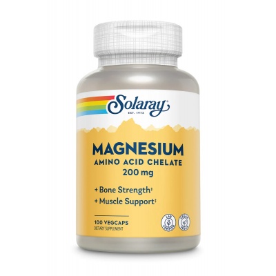  Solaray Magnesium Amino Acid Chelate 200  100 